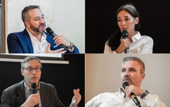 Photo des intervenants de la table ronde sur le bilan carbone