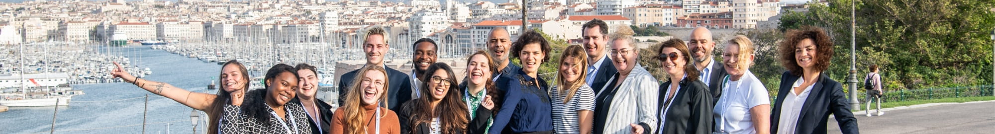 L'équipe de Top Transport Europe au Palais du Pharo